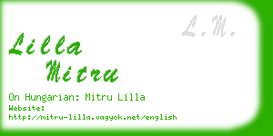 lilla mitru business card